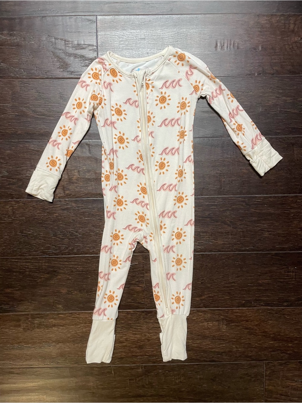 Bamboo Zipper Pajamas in Beach Theme